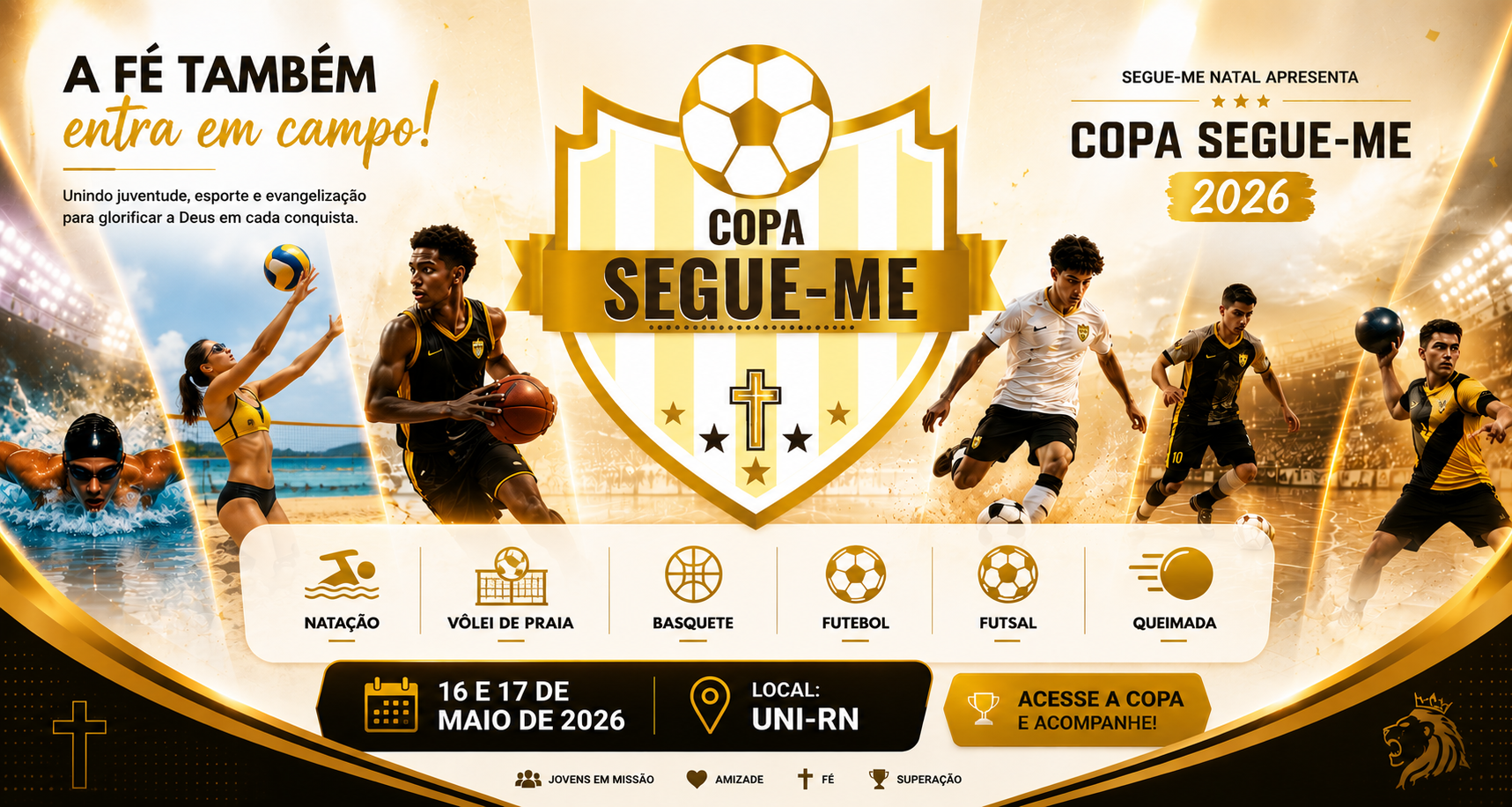 Copa Segue-me 2026 - A fé também entra em campo!